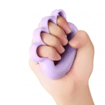 7 Пакет Finger Gripper Терапевтично устройство за обучение на пръсти с пръстен за захващане и масажни зърна за укрепване на пръстите Упражнение за ръце