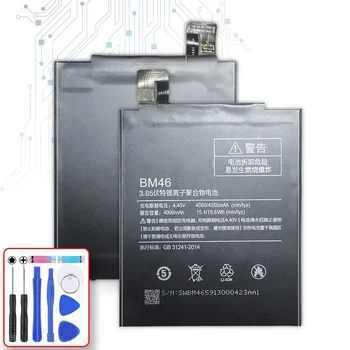 За Xiao Mi YKaiserin BM46 4050mAh батерия за Xiaomi Redmi Note 3 Note3 / Note 3 Pro Note 3Pro BM 46 батерии + инструменти