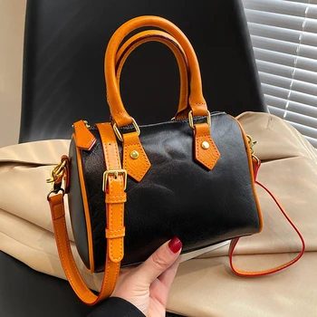 Висококачествена дизайнерска чанта за възглавници Нови жени дама истинска кожа чанта портмонета рамо чанта Hobo кръст тяло момичета пратеник чанта