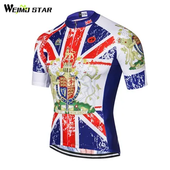 Weimostar Team UK Колоездене Джърси Racing Sport Bike носят дрехи къс ръкав колоездене облекло mtb велосипед Джърси Ropa Ciclismo