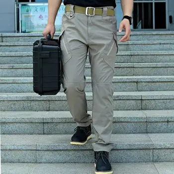 2022 Мъжки пролет есен ежедневни карго панталони военни тактически джогъри дълги панталони на открито хлабав еластични мъжки панталони T313