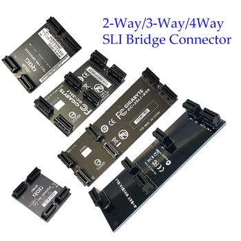 NEW карта SLI мост PCI-E графичен конектор 2 начин мек 3way 4way твърд мост карта за видео графична карта
