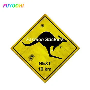 FUYOOHI Играйте стикери Кенгуру сувенир пътен знак кола стикери кола стайлинг винил Decal личността водоустойчиви аксесоари