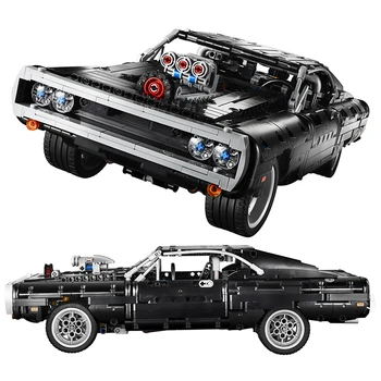 2024 Високотехнологичен Doms Sport Car Dodged зарядно устройство 42111 Модел градивни блокове Техническа серия автомобили Суперкола играчки за деца Подаръци