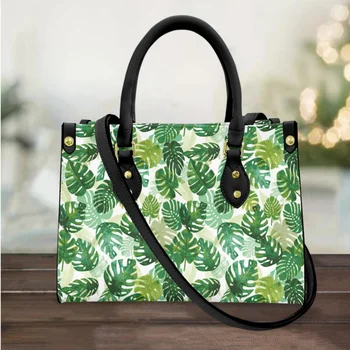 Palm Leaf марка дизайнер дами малки пратеник чанта елегантен модерен горната дръжка рамо чанта реколта кожа чанти чанти подарък