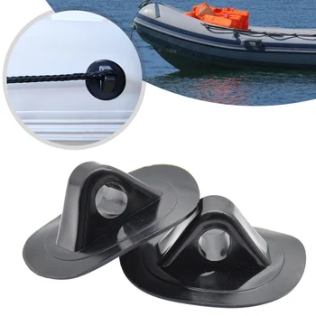 Anchor въже ключалката за предпазно въже 2 черни втулки черни трайни канута Лодки за надуваеми лодки Каяци