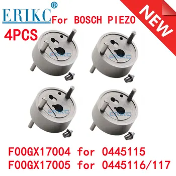 4PCS Комплекти за ремонт на F00GX17005 Пиезо клапан комплект F00GX17004 за Bosch Пиезо 0445115 / 116 / 117 серия инжектори