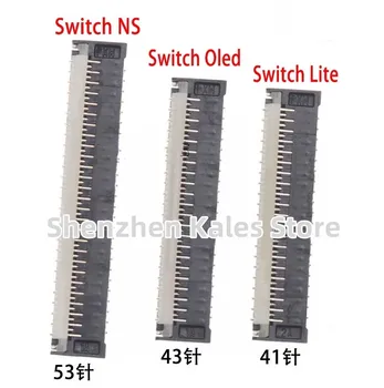 5pcs-30pcs за Nintendo превключвател NS Lite Oled дисплей FPC конектор контакт гнездо година на дънната платка LCD 41pin 43pin 53pin