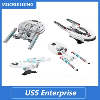 USS Enterprise E & F & NX-01 & Келвин Timeline Series Moc градивни блокове DIY Сглобете тухли Space Образователни играчки подаръци 272PCS