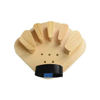 BAMDA Finger Splitter Universal Wooden Finger Splitter Rehabilitation Training Equipment to Correct Finger Spasm(L)