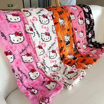 Hello Kitty Жени Пижами Спално облекло Фланелени панталони Сгъстяване Меки анимационни панталони Костюми Дрехи Дропшипинг