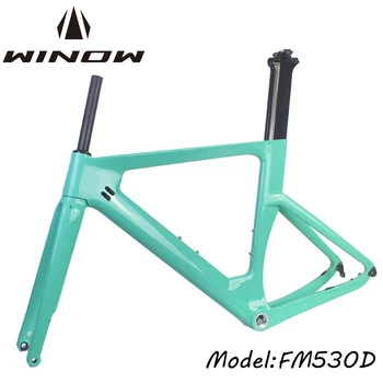 Winowsports Road Bike Carbon Frameset 700 * 28C / 30C дискова спирачка BSA68 велосипедни рамки Di2 49/51/54/57cm UD Carbon Road TT рамка