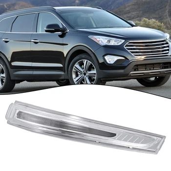 Капак на светлината за мигачи за Hyundai Santa Fe 2013-2015 Ясен LED индикатор за огледало на вратата на крилото Леви аксесоари за предни лампи
