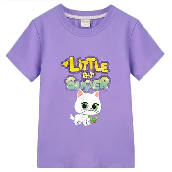 SuperKitties детска тениска Casual 100% памук къси върхове момчета момичета дрехи y2k едно парче O-образно деколте аниме тениска Детски дрехи