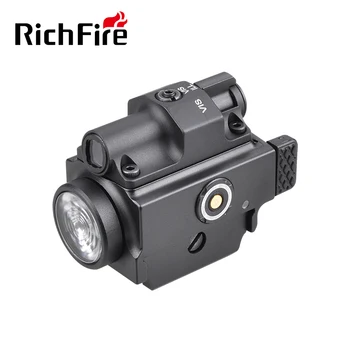 Richfire SFD-065C Weaponlight магнитно зареждане 1000LM Led лазерна светлина зелено тактическо фенерче комбо за пушки бързо освобождаване