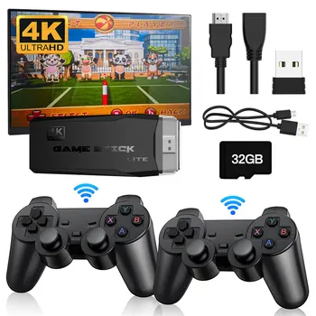 PS1 4K HD аркадна конзола Безжична HDMI HD аркадна конзола PS1 Домашна телевизия Мини игрова конзола 10000 игри U съкровище ретро игрова конзола
