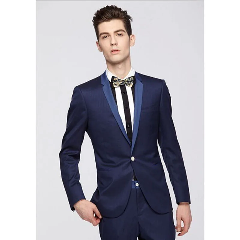 2022 Нова мода малка яка Itlay мъже костюми елегантен страничен тиня мъжки сватбени костюми Yong мъже ежедневно работно облекло (яке + панталони + вратовръзка)