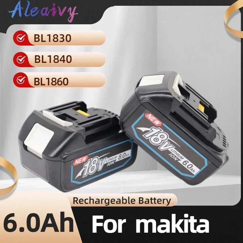 2023 Обновен 18v 6.0ah BL1860 BL1850B BL1850 BL1840 BL1830 BL1820 BL1815 LXT-400 FOR Makita Замяна на литиева батерия