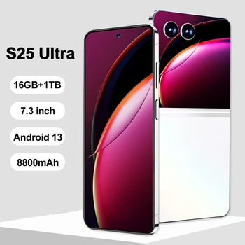 S25 Ultra смартфон глобална версия 16G + 1TB 8800mAh 48 + 72MP Qualcomm8 Gen 2 4G / 5G мрежа мобилен телефон Android мобилен телефон