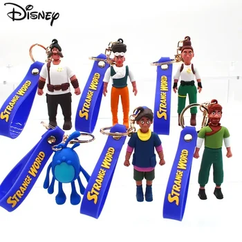 Disney Strange World Cartoon Key Chain Аниме фигура Модел Кукли Ключодържател Kawaii раници Висулка Орнаменти Аксесоари Детски играчки