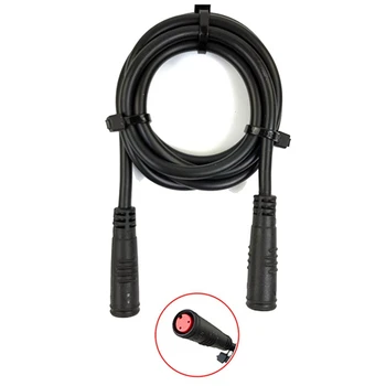  електрически велосипед удължителен кабел конектор 2 пинов женски към женски водоустойчив кабел Размер на продукта: 80 см дължина ремонтни резервни части части