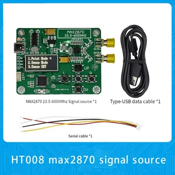 HT008 Източник на сигнал MAX2870 STM32 23.5-6000Mhz Генератор на сигнали Източник на сигнал Точка за поддръжка / режим Издръжлив Лесен за използване