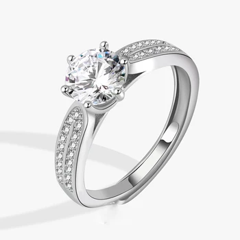 925 стерлинги сребърни пръстени за пръсти за жени цветни циркон модерен геометрия сватба годежни бижута регулируеми антични Anillos