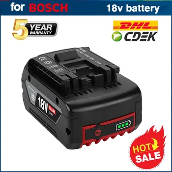 NEW За BOSCH 18V 6.0/8.0/10Ah акумулаторна литиево-йонна батерия за Bosch 18V 6.0A Резервна батерия Преносима подмяна BAT609