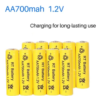  No.5 1.2V батерия за зареждане на играчки AA зареждаща батерия 700mAH, USB зареждане, специфична за играчката батерия