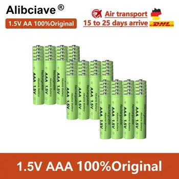 Alibciave 100% оригинална 1.5VAAA акумулаторна батерия NI-MH 1.5V батерия за часовници мишки компютри играчки така нататък