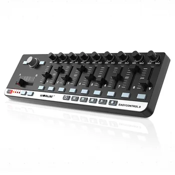 Worlde EasyControl.9 MIDI контролер Портативен мини USB 9 тънък линеен контрол MIDI клавишни инструменти електронен орган