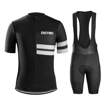 Колоездене Джърси мъжки стил къси ръкави облекло спортно облекло на открито Mtb Encymo велосипед комплект