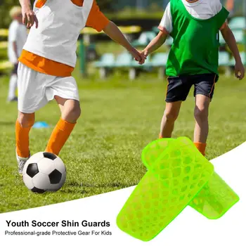 Защитна екипировка за млади футболисти Професионални меки подплатени футболни предпазители за пищяла за деца Младежи Възрастни Шок за нараняване