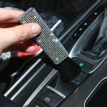 Кристали Инструмент за почистване на автомобили Автоматичен климатик Отдушник Чиста четка Табло за прах Четка за прах Вътрешно почистване Аксесоари за автомивки