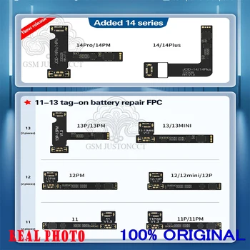 JC JCID FPC Flex кабелна батерия външна за iPhone 11-14 Pro Max Mini V1S V1SE оригинален резервен кабел за ремонт на батерията Flex