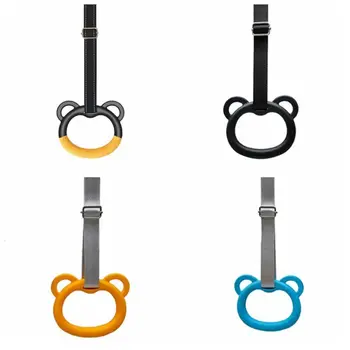 Cartoon Style Kid Pull Up Ring Sweat Absorption Bold Metal Buckle Kids Swings Rings Strong Strength Corrosion Resistance
