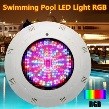1 Комплект 12V 18W LED светлина за басейн Подводна промяна на цвета LED светлини RGB IP68 с дистанционно управление (18W)
