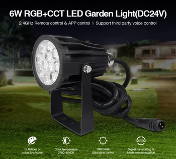 Miboxer FUTC08 DC24V RGB + CCT 6W LED градинско осветление Външна светлина IP66 Водоустойчива светодиодна жардинова лампа tuin verlichting осветление