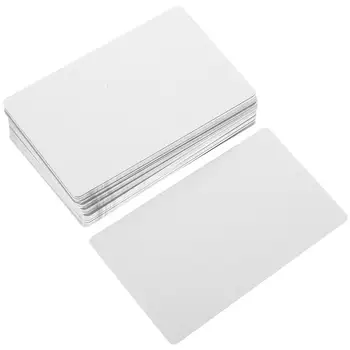 100pcs сублимационна визитка алуминиева плоча DIY заготовки метални карти гравиране име алуминиева сплав визитки 3.4x2.1cm