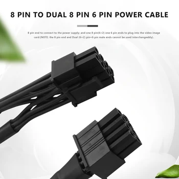 2Pack 8 PIN TO Dual 8 Pin 6 PIN PCIE VGA Захранващ кабел за EVGA Supernova G2 G3 G5 P2 T2 GS G+ 650 750 850 1000