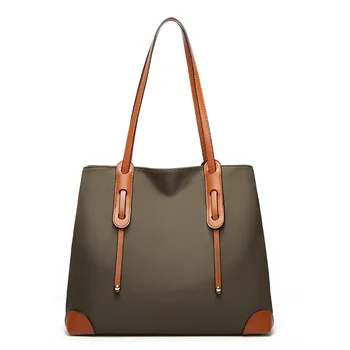 Чанта за подмишници за жени 2023 нова мода дами пътуване голяма пазарска чанта проста оксфордска кърпа голям капацитет рамо чанта