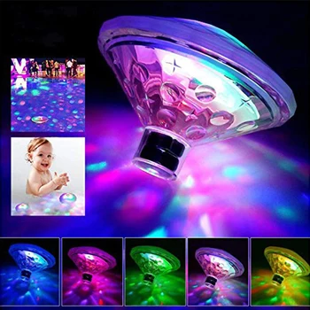 RGB подводни светлини LED дискотека парти светлина плаваща лампа за баня плувен басейн езерце светлина със 7 режима на осветление детски играчки за баня