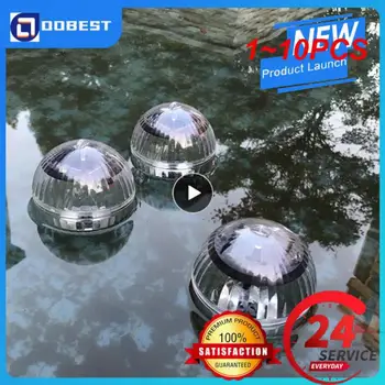  1 ~ 10PCS Външна плаваща подводна топка лампа Слънчева захранвана цветна промяна на плувния басейн Парти нощна светлина за дворно езерце градина