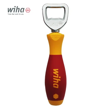 Wiha Инструмент SoftFinish® Многофункционална отварачка за бутилки с отвертка дръжка костюм за работилница и кухня 04703
