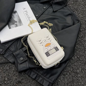 Leisure печат Дамска чанта квадратна верига чанта и чанта дама рамо чанта пратеник чанта червило чанти мобилен телефон чанта