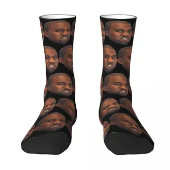 Смешни чорапи Kanye West Meme Мъжки дамски забавни щастливи чорапи Висококачествени пролетни летни есенни зимни чорапи подарък