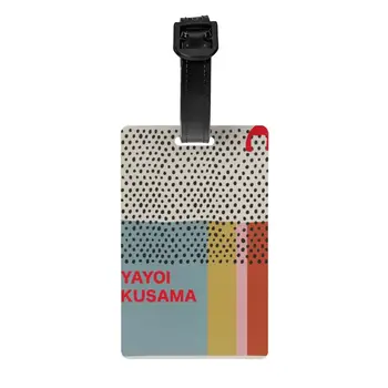 Yayoi Kusama Infinity Dots Багаж Tag Пътна чанта Куфар Поверителност Cover ID Label