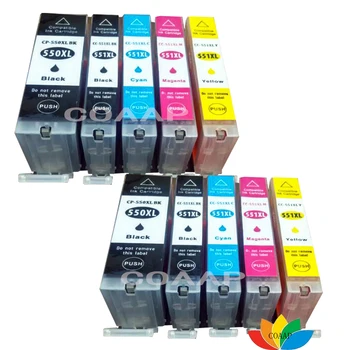 10 Съвместим канон 550 551 касета с мастило PGI550 CLI551 XL за PIXMA MG5450 iP7250 MG6350 MG7150 MX725 принтер