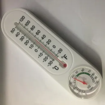Физически термометър за битова температура и влажност метър вътрешен и външен сух и мокър термометър оранжерия стена
