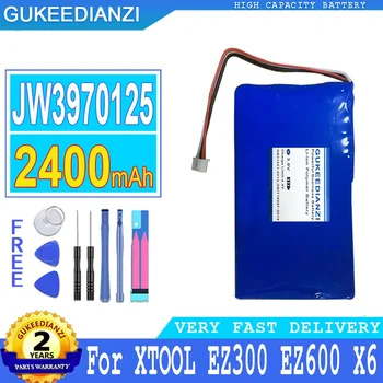 2400mAh Подмяна на батерия с висок капацитет за XTOOL EZ300 EZ600 X6 P52 PS2 PS70 Pro PS80 Диагностика на автомобили OBD2 OBD 2 батерии